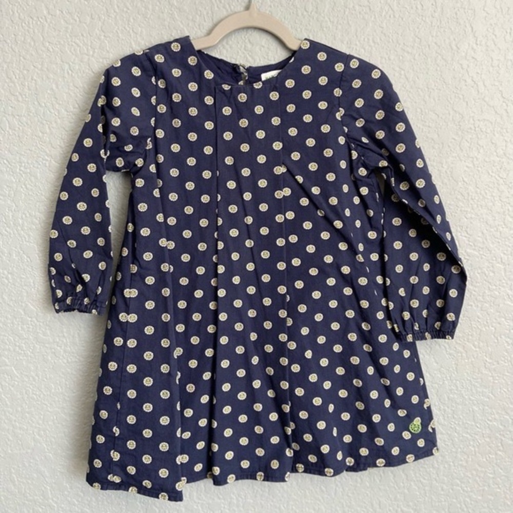 Margherita Navy Swing Print Dress